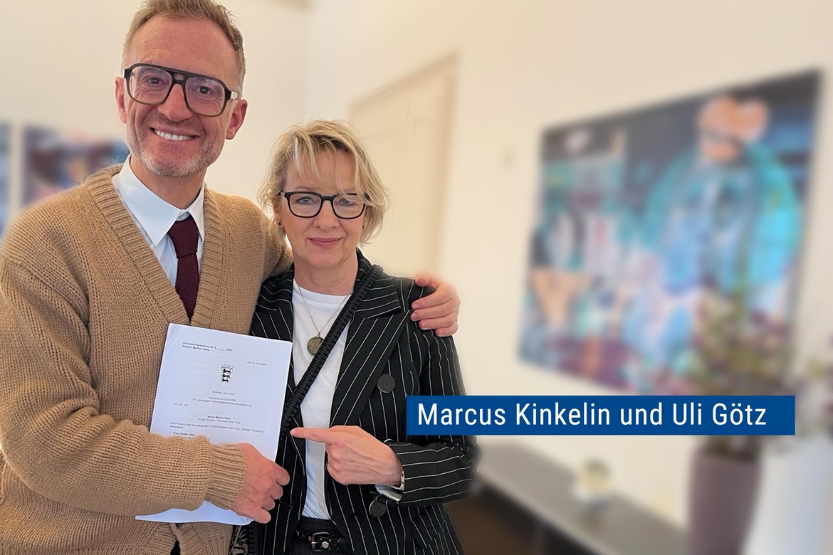 Uli Götz und Marcus Kinkelin beim Notar